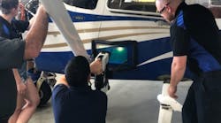 dentCHECK usage on an Embry-Riddle training aircraft.