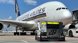 Aurrigo Auto Dolly Autonomous Electric Luggage Dolly At Changi Airport Singapore