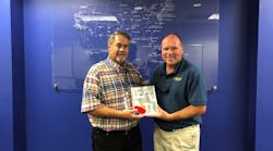 (Left to right) Larry Laney, Director of Ground Support for Southwest Airlines and Ben Reeves, Vice President of Power Stow Americas