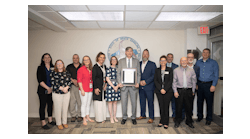 Bobby Walston, joined by Division of Aviation staff, was honored with the Order of the Long Leaf Pine Award during the April N.C. Board of Transportation meeting.